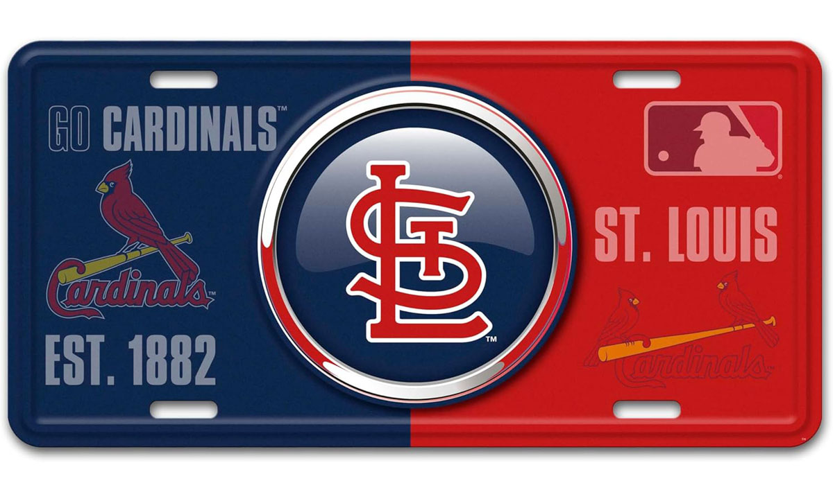 St. Louis Cardinals Retro Logo Acrylic License Plate – Sports Fanz