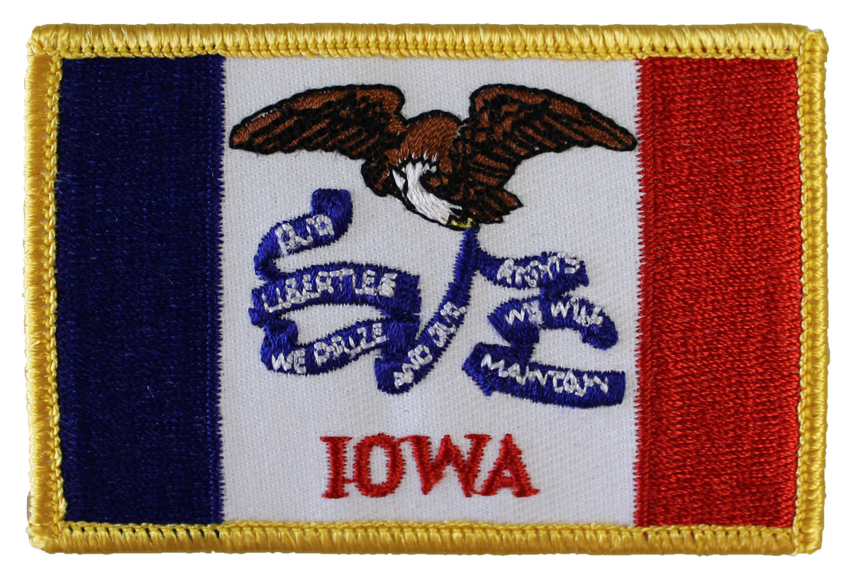 Buy Iowa Rectangular Patch | Flagline