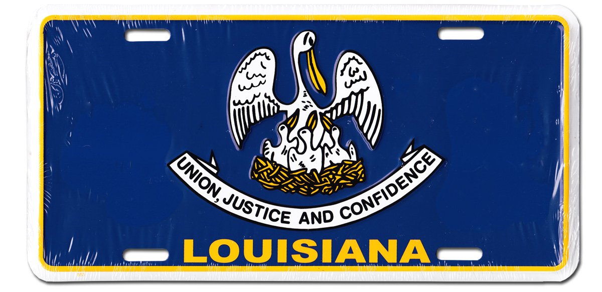 louisiana license plate keychain