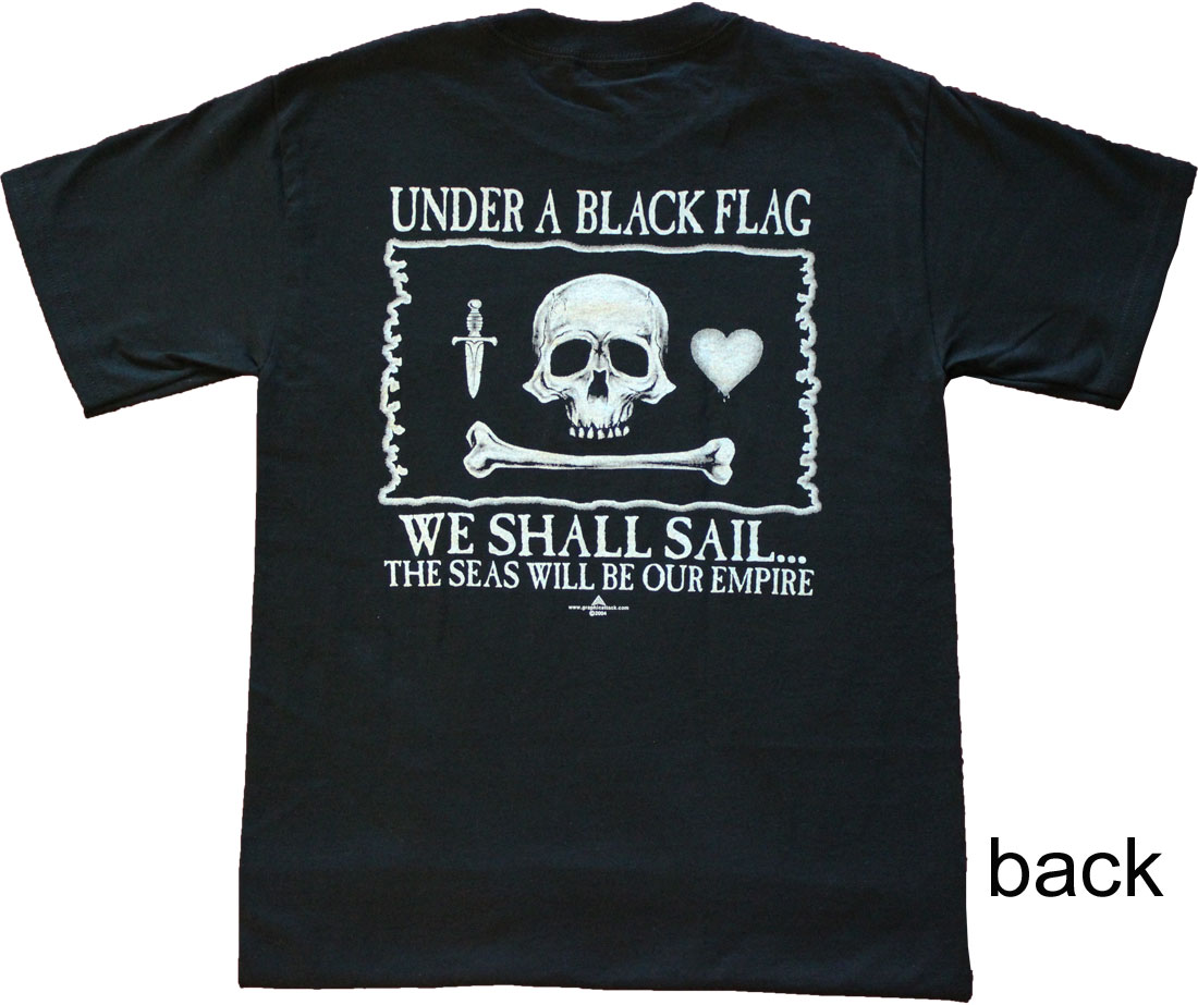 Buy Under A Black Flag Cotton T-Shirt | Flagline