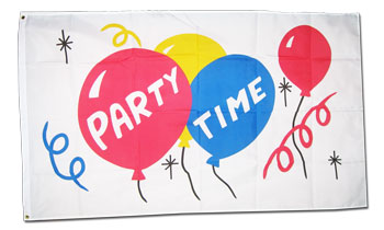 Buy Party Time ! - 3'X5' Polyester Flag | Flagline