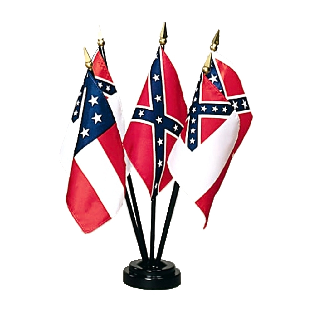 Buy Flags Of The Confederacy 4 X 6 Historical Stick Flag Set