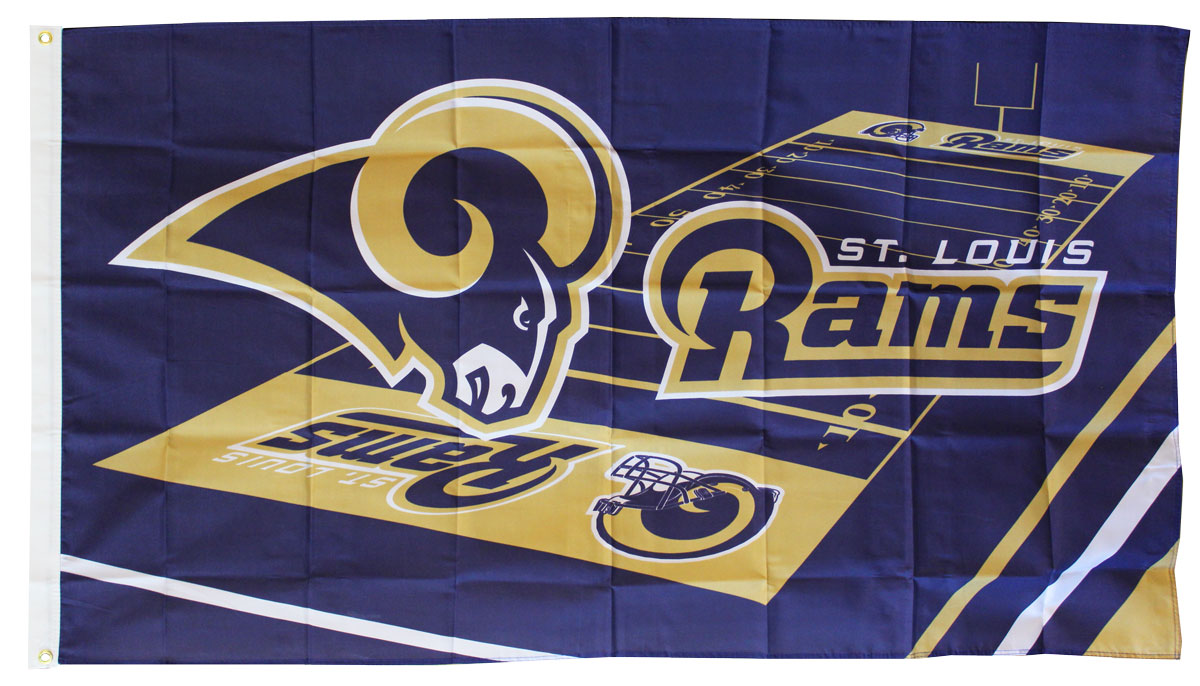 Buy St. Louis Rams - 3&#39; x 5&#39; NFL Polyester Flag (Field Design) | Flagline