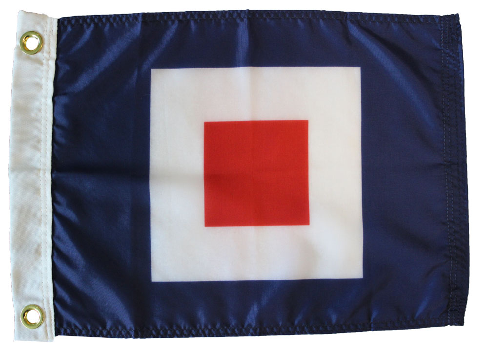 15" X 15" Nautical / Boat Naval Signal Flag W 100% Cotton – Marine Code 