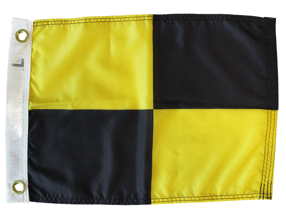 Nautical / Boat Naval Signal Flag 100% Cotton – Marine Code 15" X 15" L 