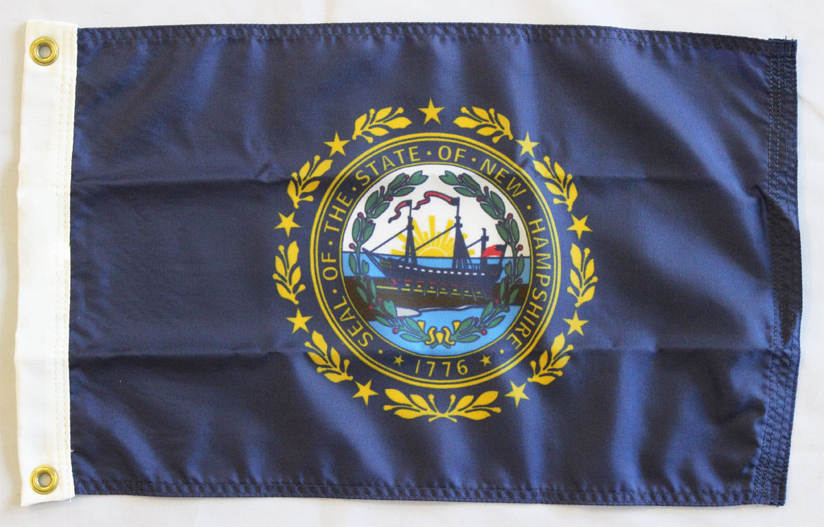 Buy New Hampshire 12x18 Nylon Flag Flagline