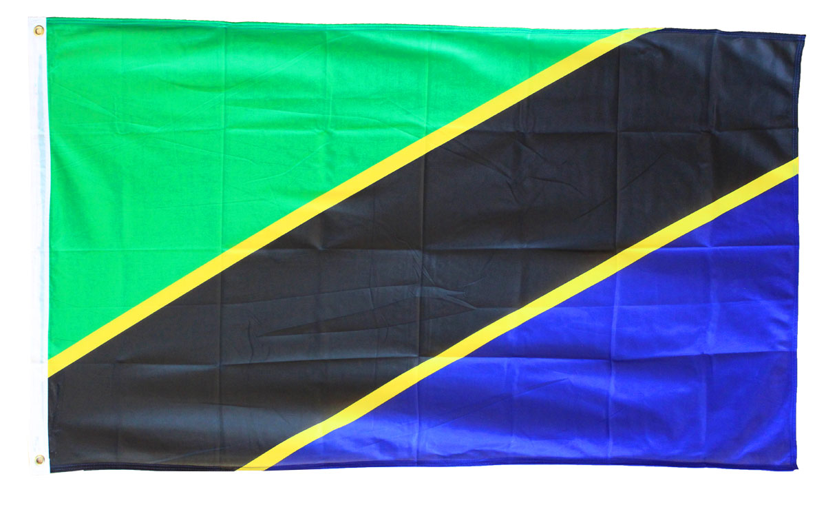 Buy Tanzania - 3'X5' Polyester Flag | Flagline