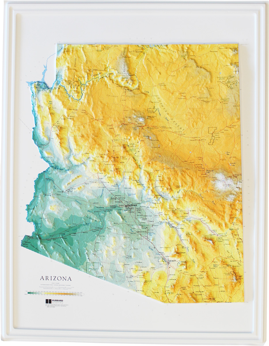 Buy Arizona Relief Map | Flagline