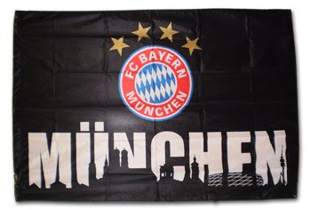 Buy Bayern Muenchen - 3'x5' Polyester Flag (black with skyline