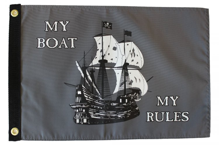 Boat Flags Rules my boat my rules flag flagline Boat Flags Rules my boat my rules flag flagline